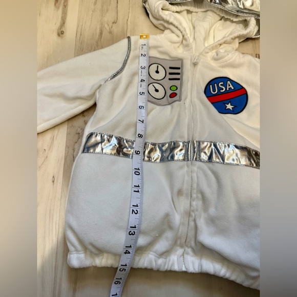 Carter's White and Silver Kids Puffer Jacket - Picture 4 of 5